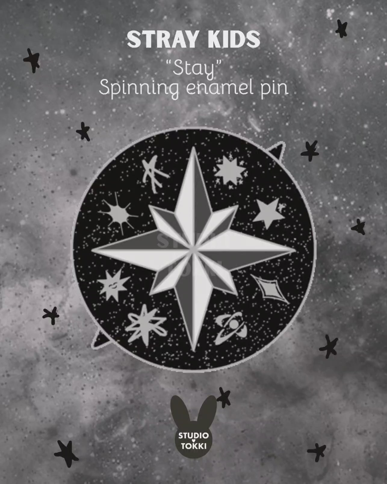 PRE-ORDER Stray Kids "Stay" Spinning Enamel Pin
