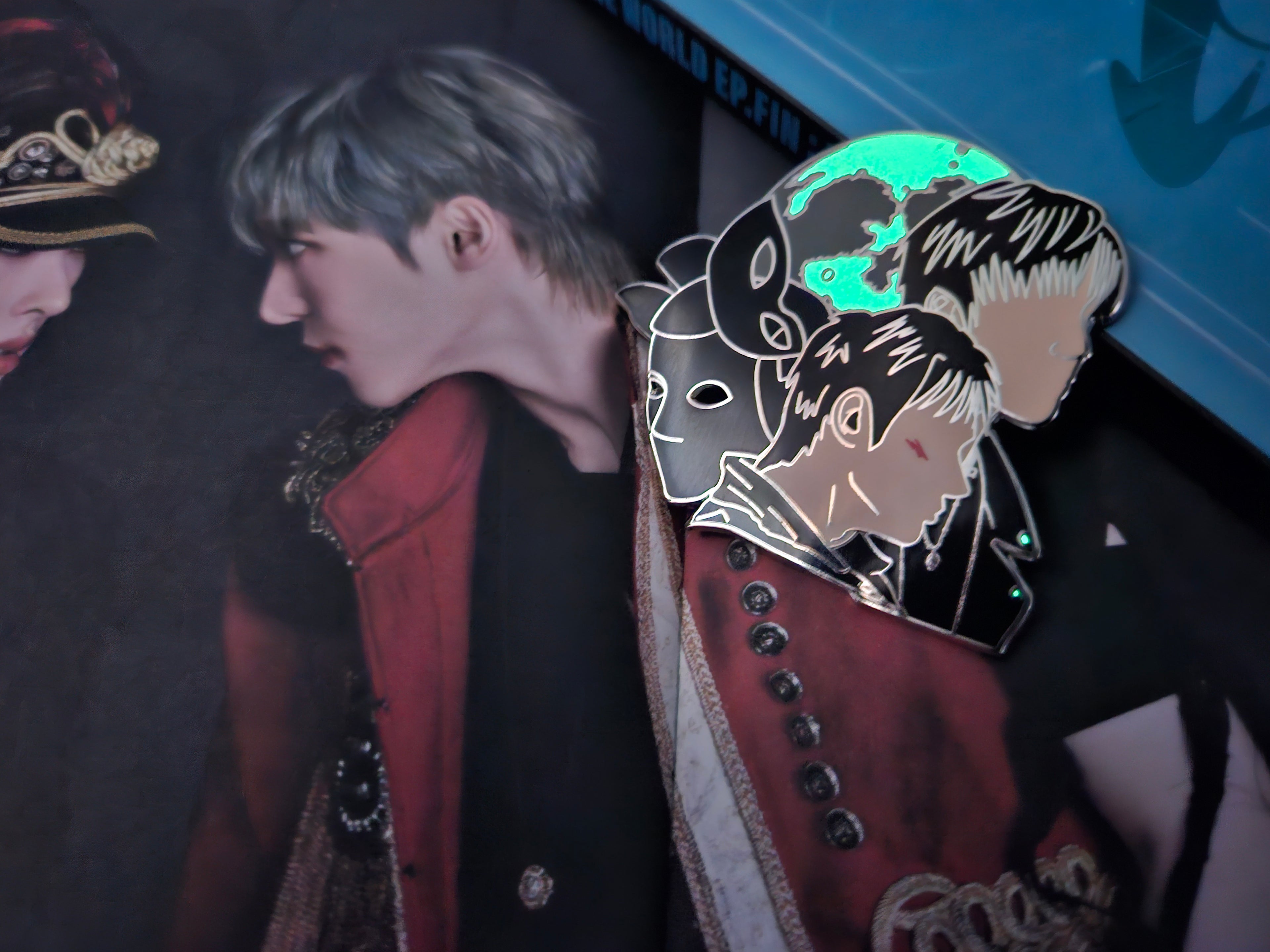 Ateez "Youth" Glow in the Dark Enamel Pin