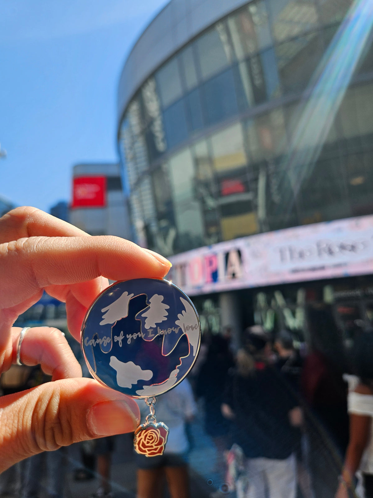 The Rose "Blue Moon" Enamel Pin