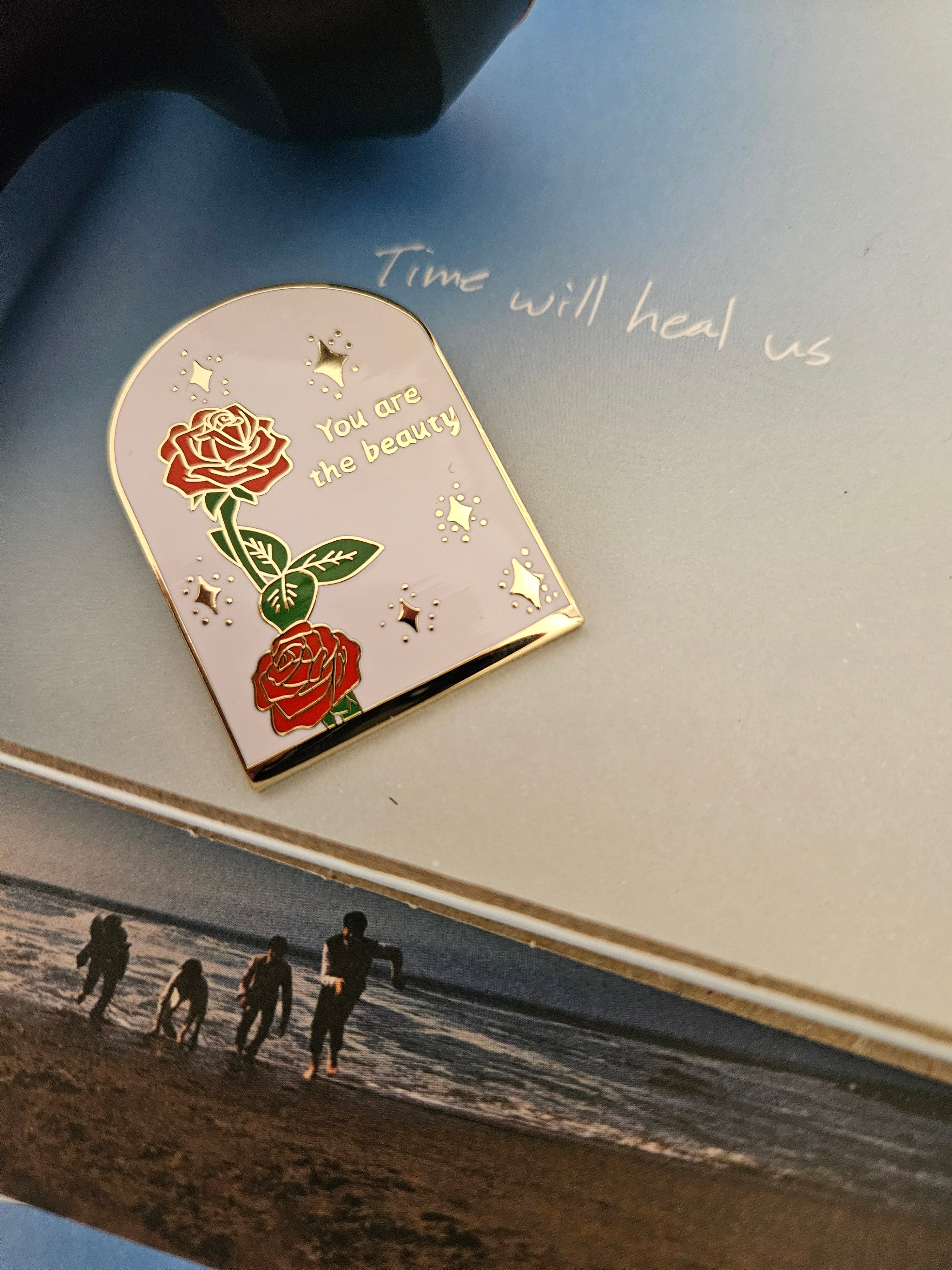 The Rose "Beauty and the Beast" Enamel Pin